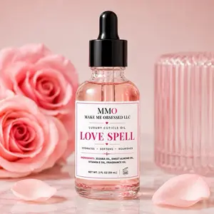 Love Spell Cuticle Oil 2 oz – Moisturizing Nail Care Oil for Acrylic, Gel & Natural Nails