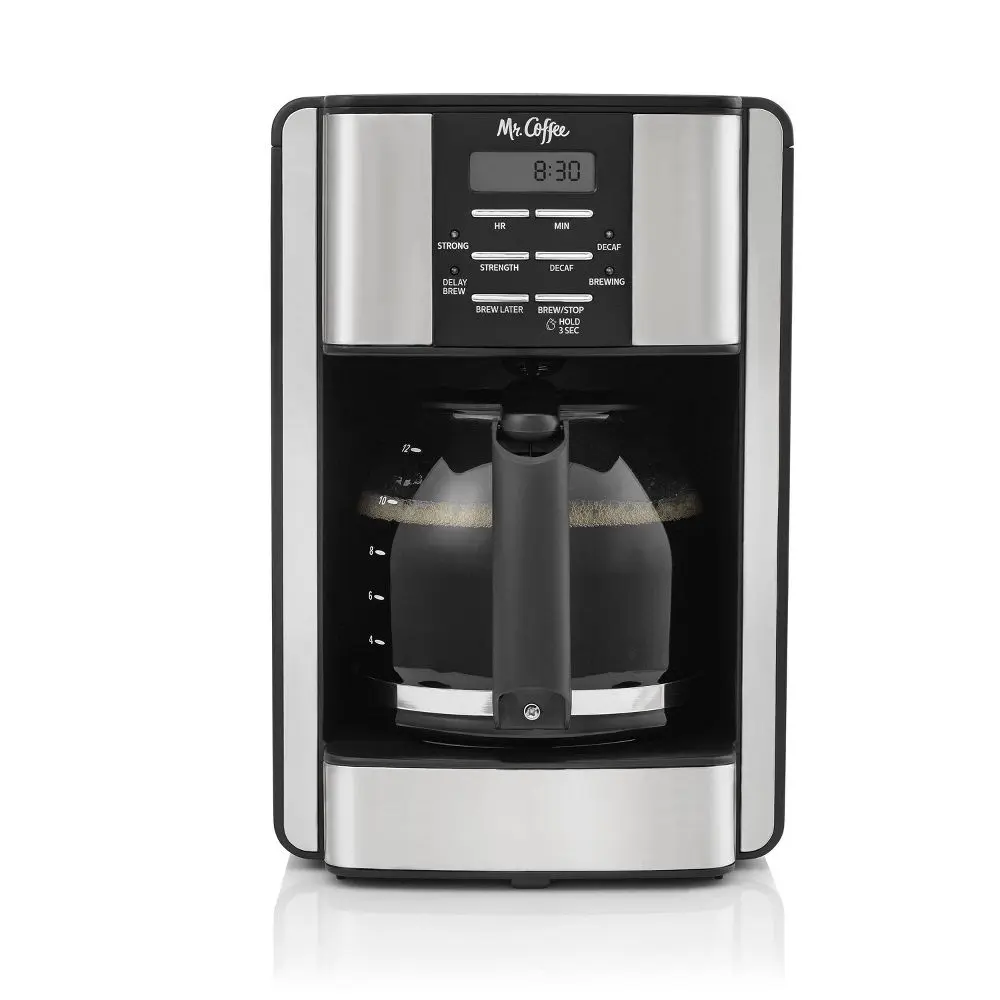 Mr. Coffee 60 oz Programmable Black 12-Cup Programable Maker Black/Stainless Mr. Coffee 60 oz Programmable Black 12-Cup Programable Maker Black/Stainless