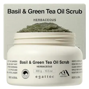 Egattoc_Basil and Green Tea Oil Body Scrub