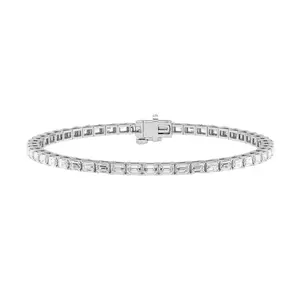 Vault emerald Lab diamond EAST-WEST tennis bracelet