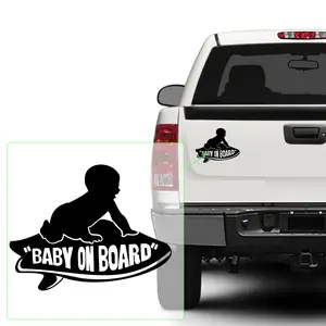 Baby on Board Surfboard Vinyl Decal Sticker for Car, Laptop, Tumbler and More. # 300