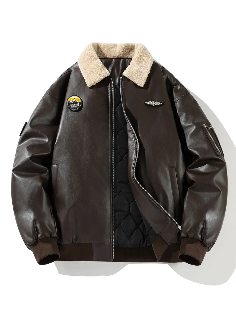 バージョンオブユー　Boyfriend Leather Jacket boyfriend leather jacket - TikTok Shop