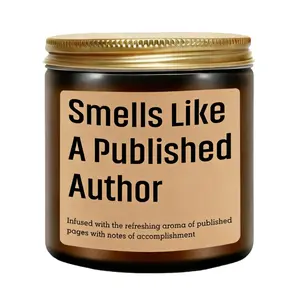 Smells Like a Published Author Candle - Creative Gifts for Writers, Congrats New Author Gifts for Women, Men - Christmas, Literary, Writing Present for Book Writer, Novelist, Poet, Playwright
