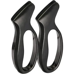 2 count Black  Sharpener - Afilador de Cuchillos,  Comfort Handle, Compact & Easy to Use, Professional Hone for Restoring Straight Edges (Kitchen/Pocket )