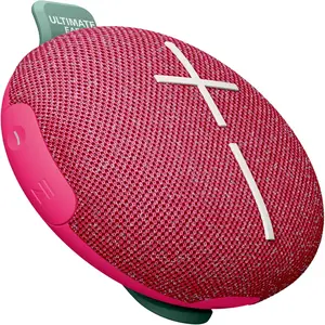 Ultimate Ears MINIROLL Ultra-Portable Waterproof Bluetooth Speaker, Big Bass, IP67 Dustproof, 131 ft Range - Gentle Pink