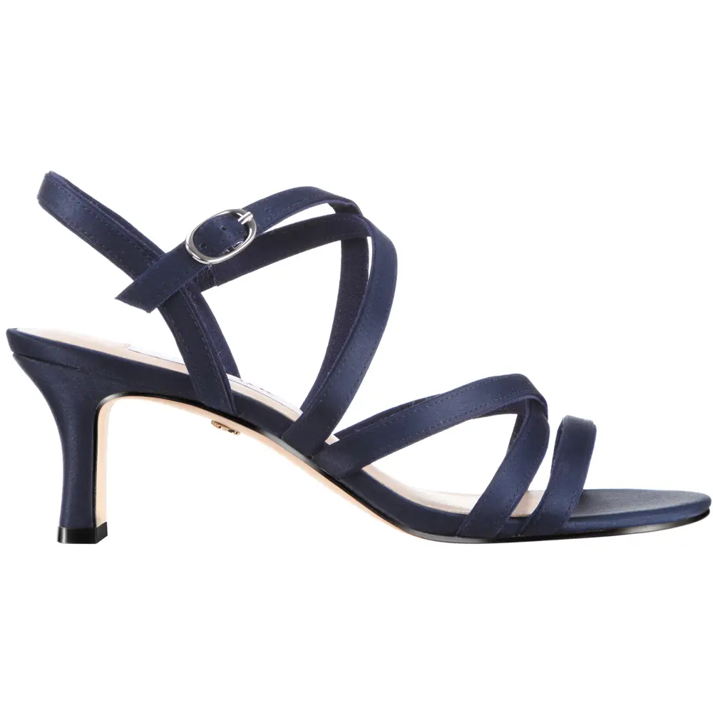 Nina Womens Genaya Wedding Dress Sandals Mid Heel 2-3" - Blue