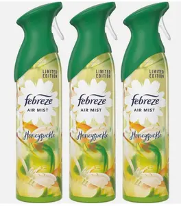 (3 Pack) Febreze Air Mist Air Freshener Spray Honeysuckle Scent