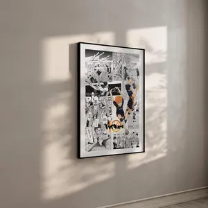 Haikyuu Manga Poster - Karasuno High - Curated Manga Panels