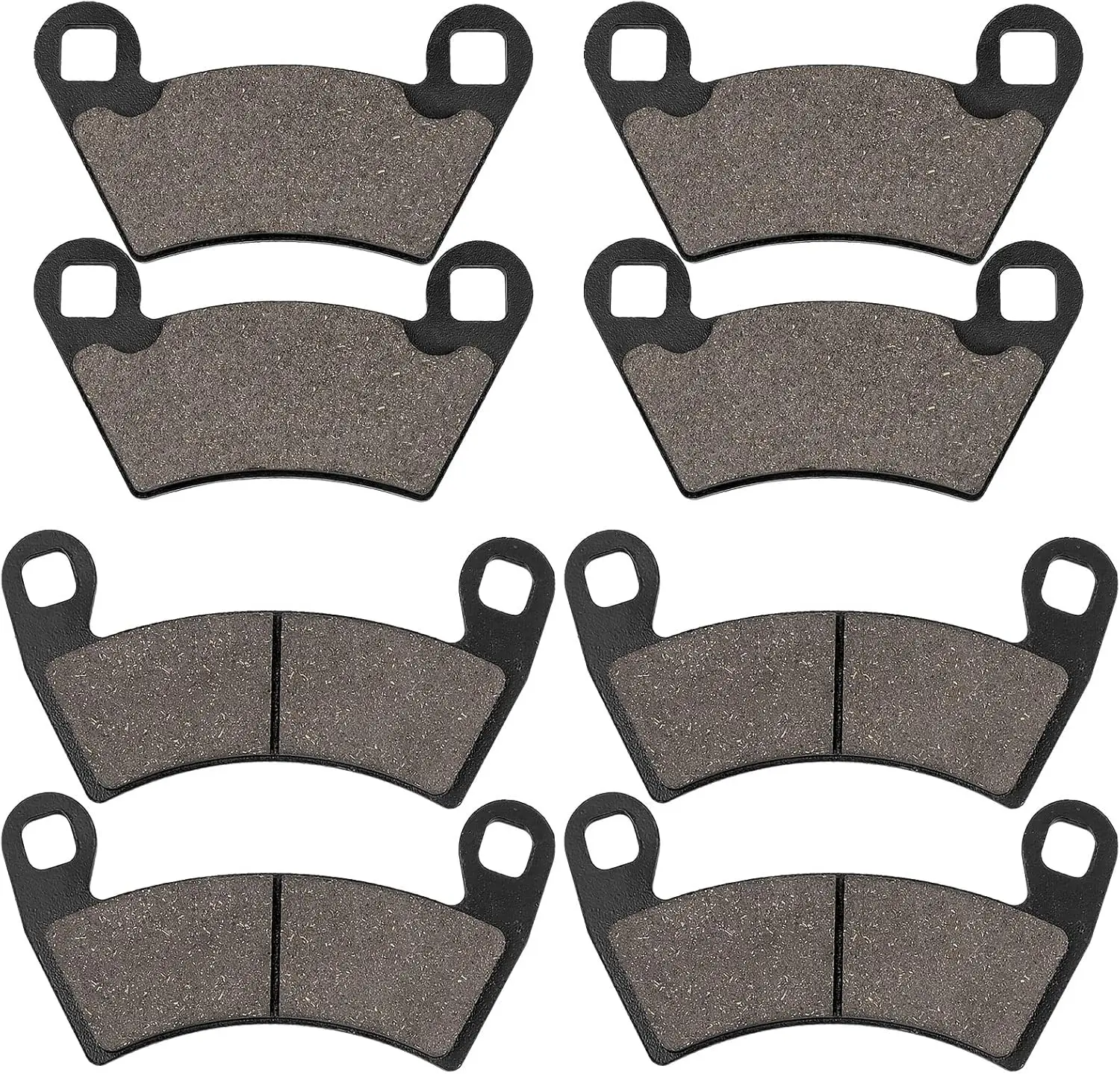 Front and Rear Brake Pads for Polaris Ranger 500 570 700 800 900 RZR 800 900 XP Ranger 700 800 900 XP Crew Diesel XP EV EFI Sportsman ACE 2008-2020