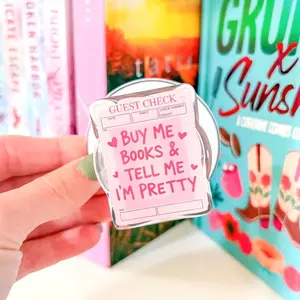 Cute Phone Grip|Buy me books and tell me im pretty grip|Kindle Accessory|Phone grip|Kindle grip|Bookish grip|Gift for her|Library card grip