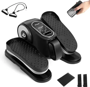 Under Desk Elliptical Machine, Ellipse  Exerciser As Seen On TV with Remote, 12 Speed Levels for Whole Family, Forward & Reverse Direction, Auto & Manual Mode, Quiet Portable Machine,  & Office