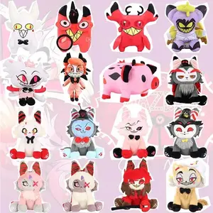 9 Styles Husk Plush Alastor Husk Meow Angel Plush Toy Meow Cat Plush Soft Stuffed Animal Cartoon Anime Toys Gift