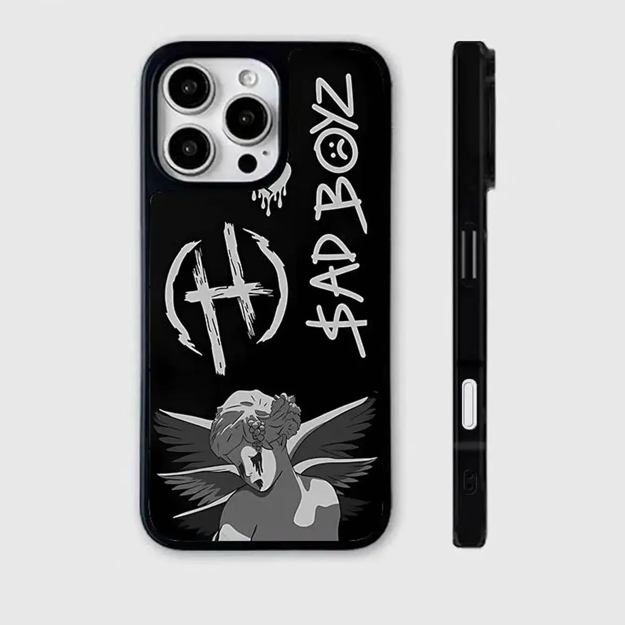 Sad Boyz Aesthetic Phone Case Durable Protective Shell for iPhone and Samsung
