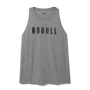 NOBULL Women's  High-Neck Tank in Heather Grey