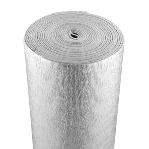 VEVOR Double Reflective Insulation Roll, Foam Core Radiant Barrier, 3.2 mm 48 inx 10 ft, Double - Sided Aluminum Foil EPE Foam Heat Reflective Shield, Thermal Insulation Roll for Window RV RoofVEVOR Super Brand Day