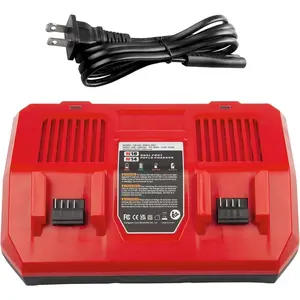 Dual  Charger for Mil MK-18 6A Rapid Lithium Charger Replacement to Charge 14.4V-18V  Lithium-  48-59-1890 48-59-1812 48-11-1850 48-11-1820 48-11-1835 48-59-1802