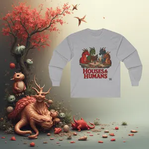 Houses & Humans long sleeve tee, humor, gift, nerd chic
