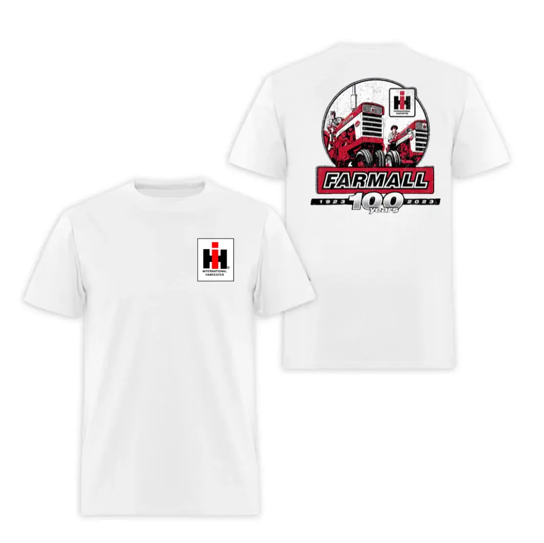 Farmall 100 Years Anniversary T-Shirt, International Harvester Tractor Tee, Vintage 1923 Farm Graphic Shirt, Country Style Gift, Graphic T-Shirt