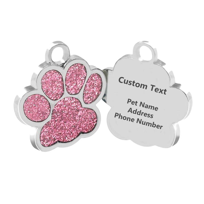 Custom Pet Tag for Dogs & Cats – Personalized Name Tag with 5 Lines of ...