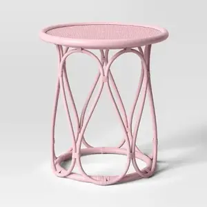 Rattan Kids' Bedside Table Coral - Pillowfort