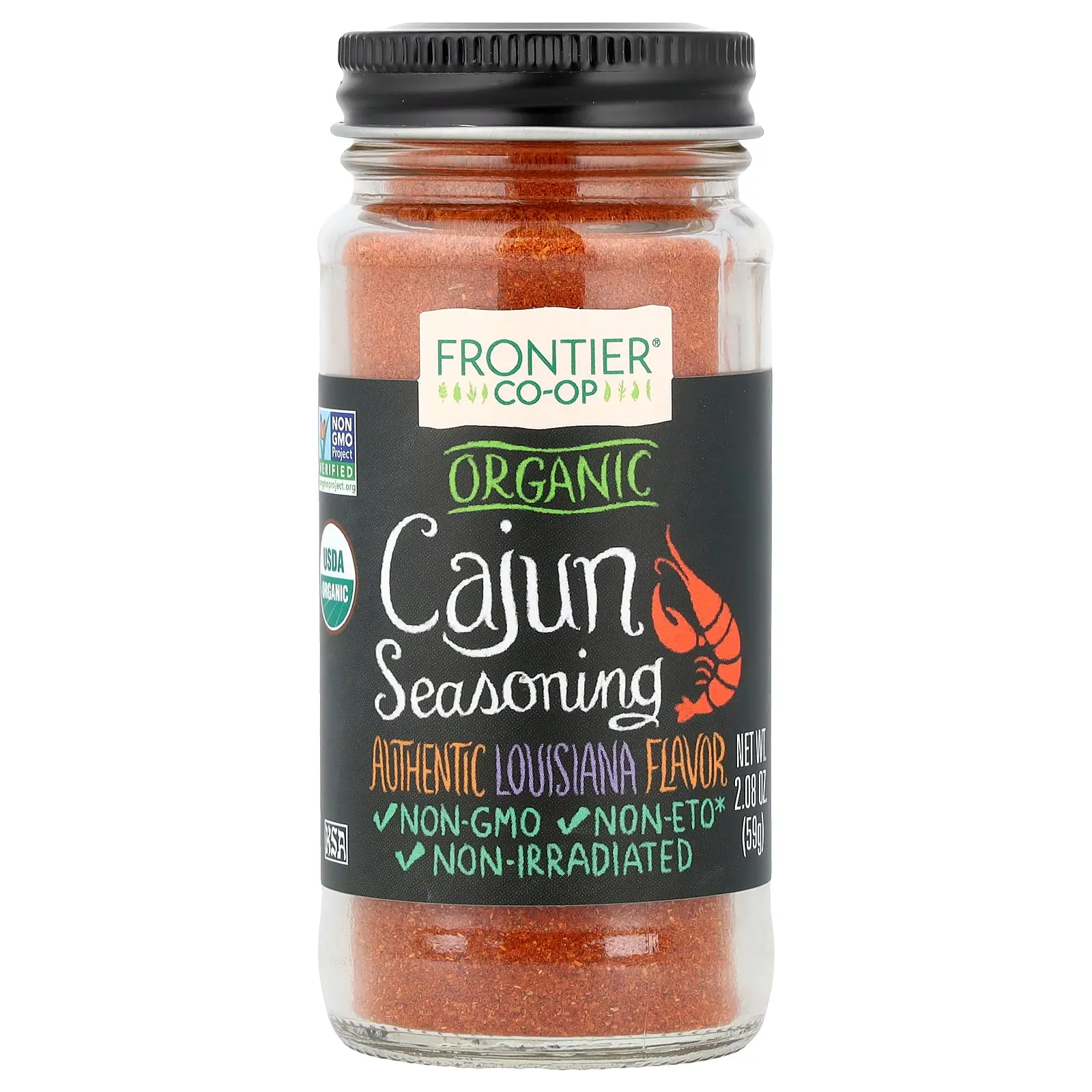 Frontier Co-op Organic Cajun Seasoning, 2.08 oz (59 g) Frontier Co-op Organic Cajun Seasoning, 2.08 oz (59 g)