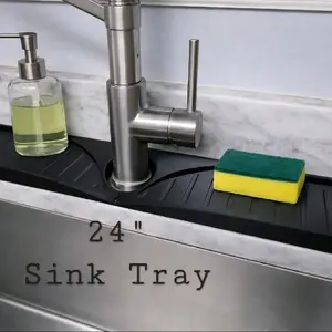 24 Inch Kitchen Sink Ledge Tray for Efficient Cleaning and Organization