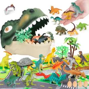 Dinosaur Model Toys Set, DIY Dinosaur Decorations, Realistic Animal Party Supplies Gift Box, Halloween Christmas Birthday Gifts for Kids