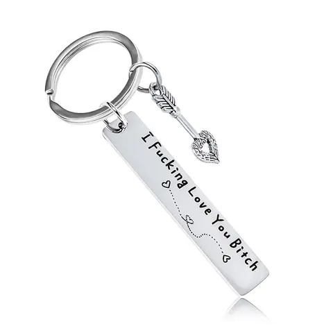 Best Friend Keychain for Women – I Fking Love You Engraved BFF Key Chain, Birthday anniversary Friendship Gift for Bestie and sister