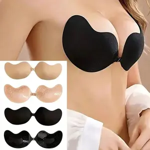 2 Pairs Mango Shape Self Adhesive Bra Cups with Lift Support Comfort Seamless Invisible Coverage Perfect for Backless Strapless Dresses and Daily Wear