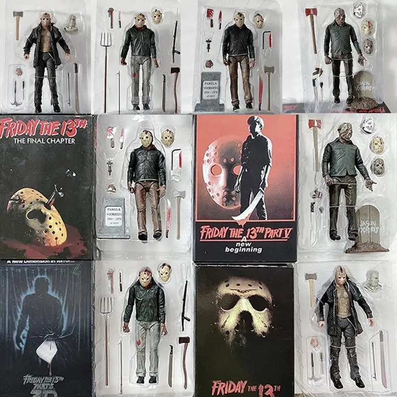 NECA Friday The 13th Ultimate Blood Jason Voorhees Action Figure - 18cm 100% New Collectible Statue Model, Christmas Gift for Horror Fans, Collectible Toy