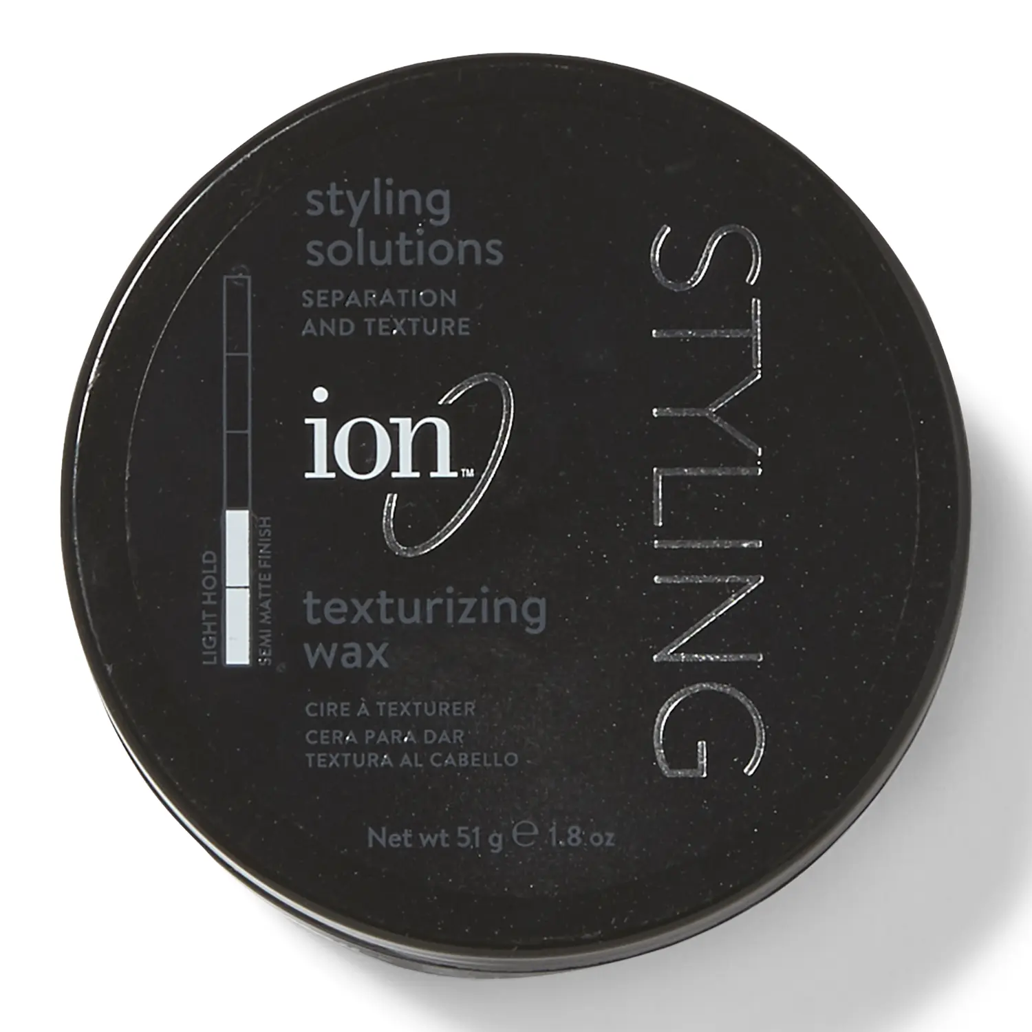 ion Texturizing Wax for Unisex Adults - Haircare Styling Product with 1.8oz Pliable Hold, Lightweight Definition, Long-Lasting Finish