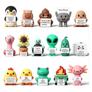 Positive Mini Rock Figures 16 Pack – Motivational Desktop Ornaments & Gifts