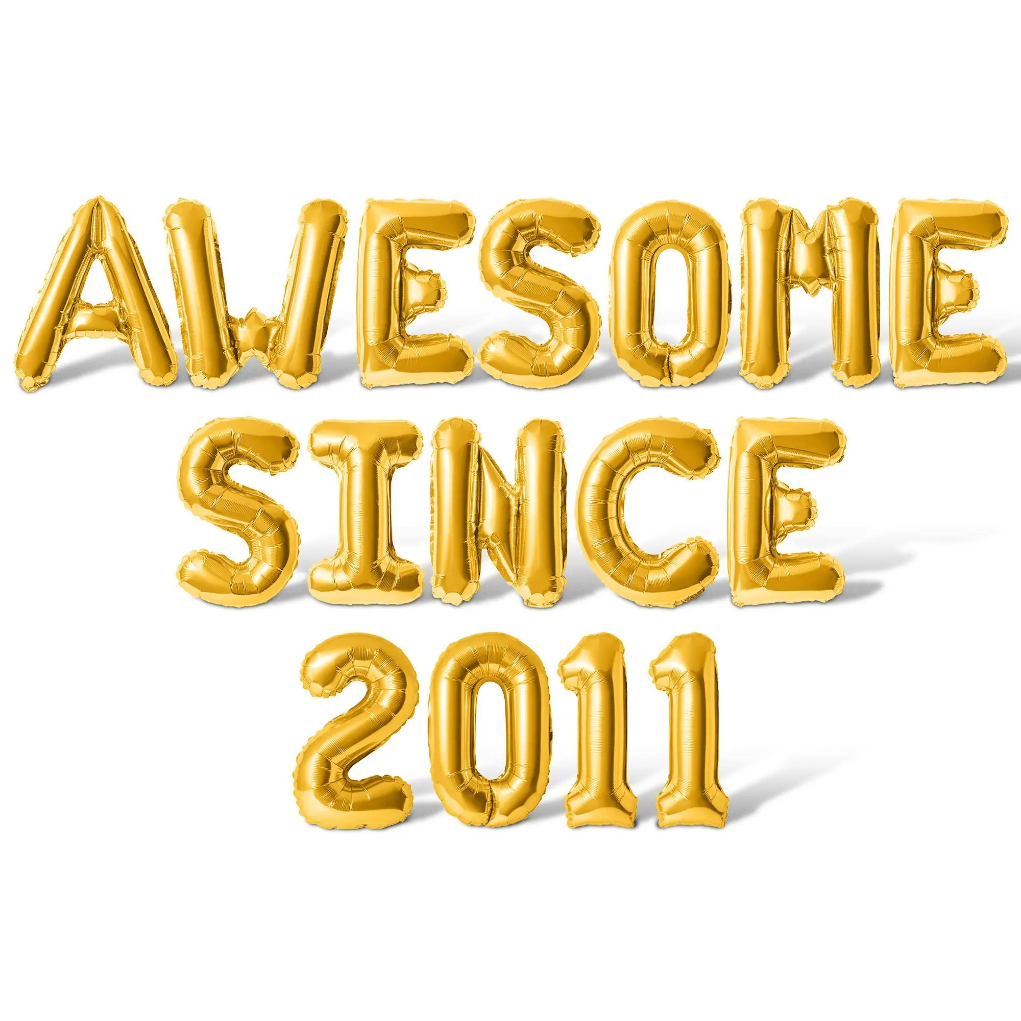 Letter & Number Balloons - AWESOME SINCE 2011 16" Inch Alphabet Letters Foil Mylar Balloon Birthday Party Banner
