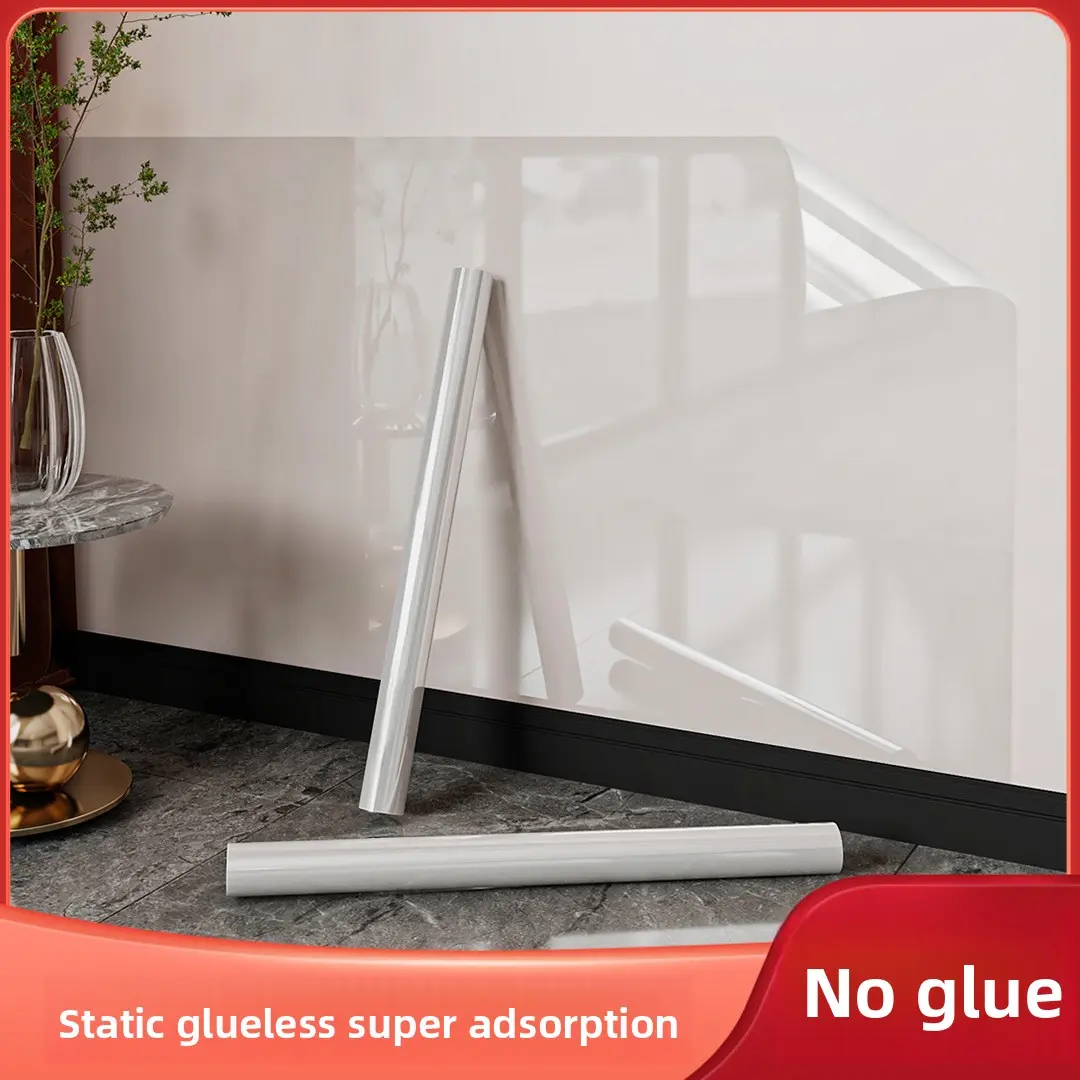 23.6in*196.8in，Clear Static Wall Protector Film, Self-Adhesive No Residue Peel and Stick Wall Covering, Waterproof Oil-Proof Transparent Wall Protector for Painted Walls, Door, Cabinet, Furniture Protection