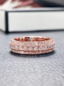 1 PC Fashion Cubic Zirconia Ring for Women for Wedding Anniversary Jewelry Gift Stackable Rings