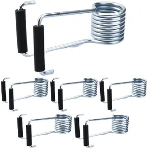 6 count Spring Door Closer Self-Closing with Rubber Bumpers,Spring Hinge Door Closer,for Door  Hinge Pins.Automatic Door Springs to Close Door,Door Closers for
