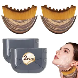2PCS Lymphatic Contour Face Brush for Sculpting – Anti-Puffiness, Detox & Lift, Improves Skin Glow & Absorption (2 Pcs Contour Face Brush) summervibes️