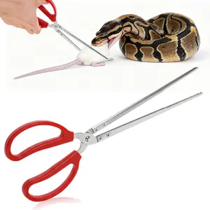 Snake Feeding Tongs, 15 Inch Extra Long Stainless Steel Reptile Feeding Tongs & Tweezers for Corn Ball Python,Bearded Dragon Tank Accessories,Pet Terrarium Supplies for Lizard, Leopard Crested Gecko