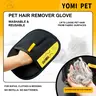 YOMI PET Pet Hair Remover Glove for Cats & Dogs, Reusable Electrostatic Lint Remover Mitt for Furniture, Couch, Carpet & Clothes