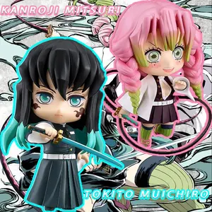 10CM DemonSlayer Tokito Muichiro Kanroji Mitsuri Articulated Action Figure Model Kit Toys Desktop Ornament BOY PVC Toys Fun Gift
