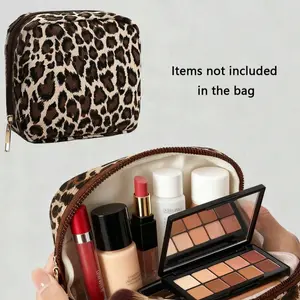 Portable Sanitary Pouch - Cute & Minimalist Pad Holder with Bow Design, Multi-Compartment Organizer for Coins & Lipsticks, Checkered Pattern, Multiple Colors Available, Travel-Friendly Cosmetic Bag, Makeup Organizer Pouch