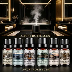 Aeshory Hotel Collection Diffuser Oil Set 6 Essential Oil Blends for Diffuser Candle Soap Making Aroma Perfume Scented Liquid