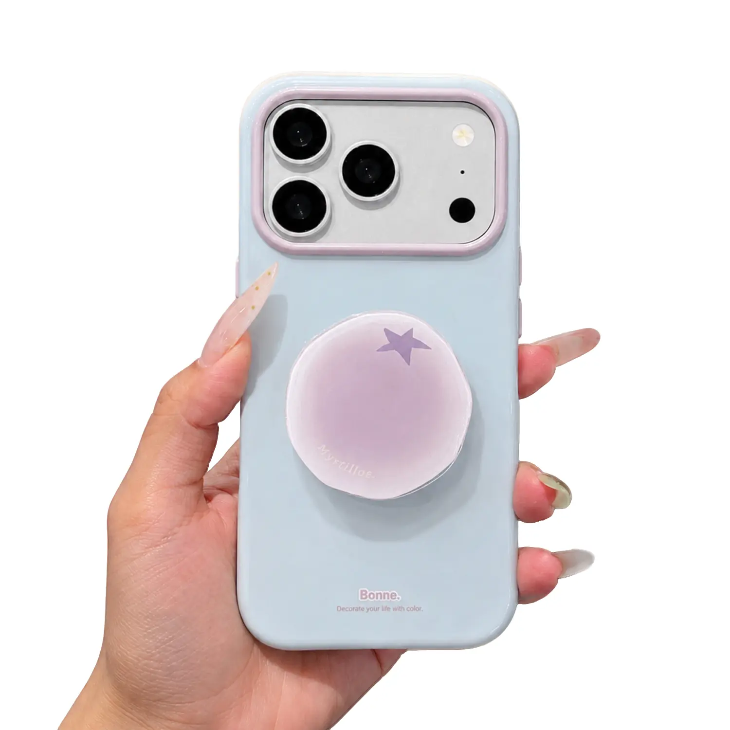 3D Fruit Suction Cup Stand Case for iPhone 17 16 15 14 13 Pro Max, Cute Macaron Color Trendy Phone Case with Detachable Suction Cup Grip Shockproof Protective Cover for Women Girls