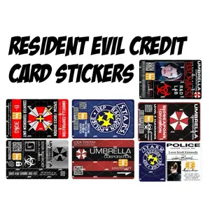 Umbrella Resident Themed Credit Card Sticker for Debit and Credit Cards card cover