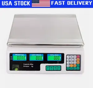 88 LBS Digital Weight Scale Price Computing Food Meat Scale Produce Deli Fruit