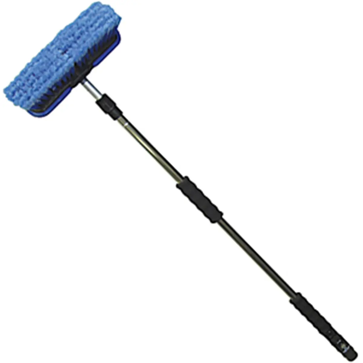 212 MAIN 10" Flow-Thru Wash Brush, Extendable Telescopic Handle Window Cleaning Tool with Hose Swivel, Super Soft Versatile Rinsing Tool for Sports & Outdoor Cycling Equipment, Versatile Cleaning Tool