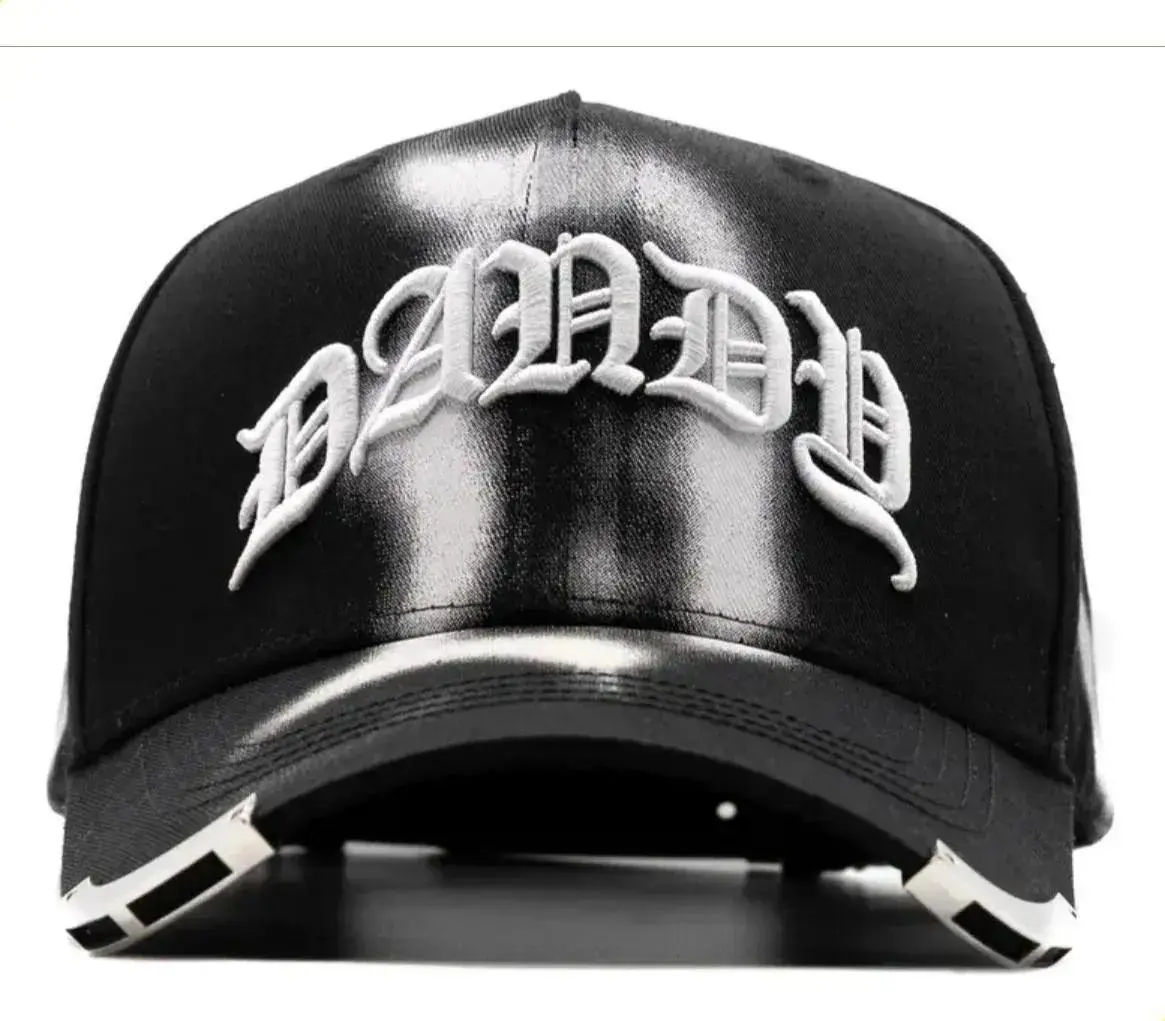 Hwc Curved Brim Adjustable Cap, Dandy Hats Project 001, Solid Black
