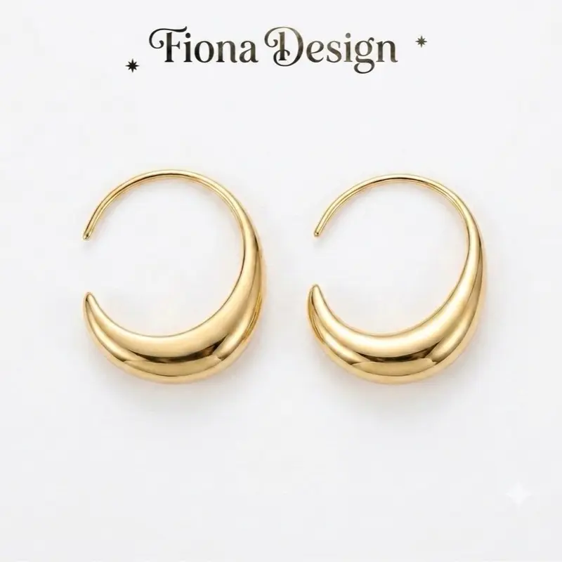 Teardrop Stud Earrings for Women - Minimalist Classy Drop Design, Lightweight, Flattering, and Versatile Fashionable Jewelry