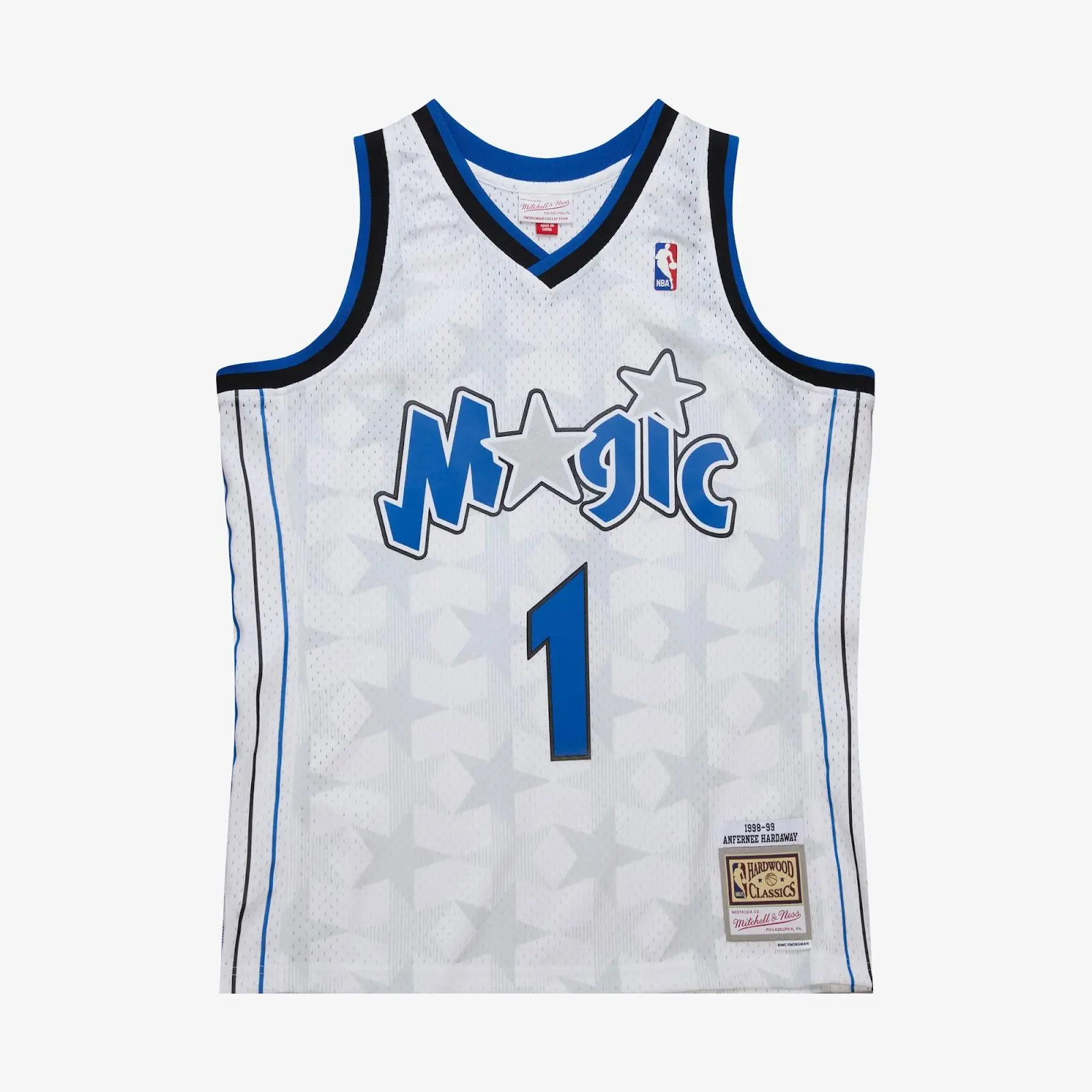 Penny Hardaway Orlando Magic 1998-99 White Swingman Jersey NBA Throwback Basketball Hardwood Classics Fan Gear Mitchell & Ness