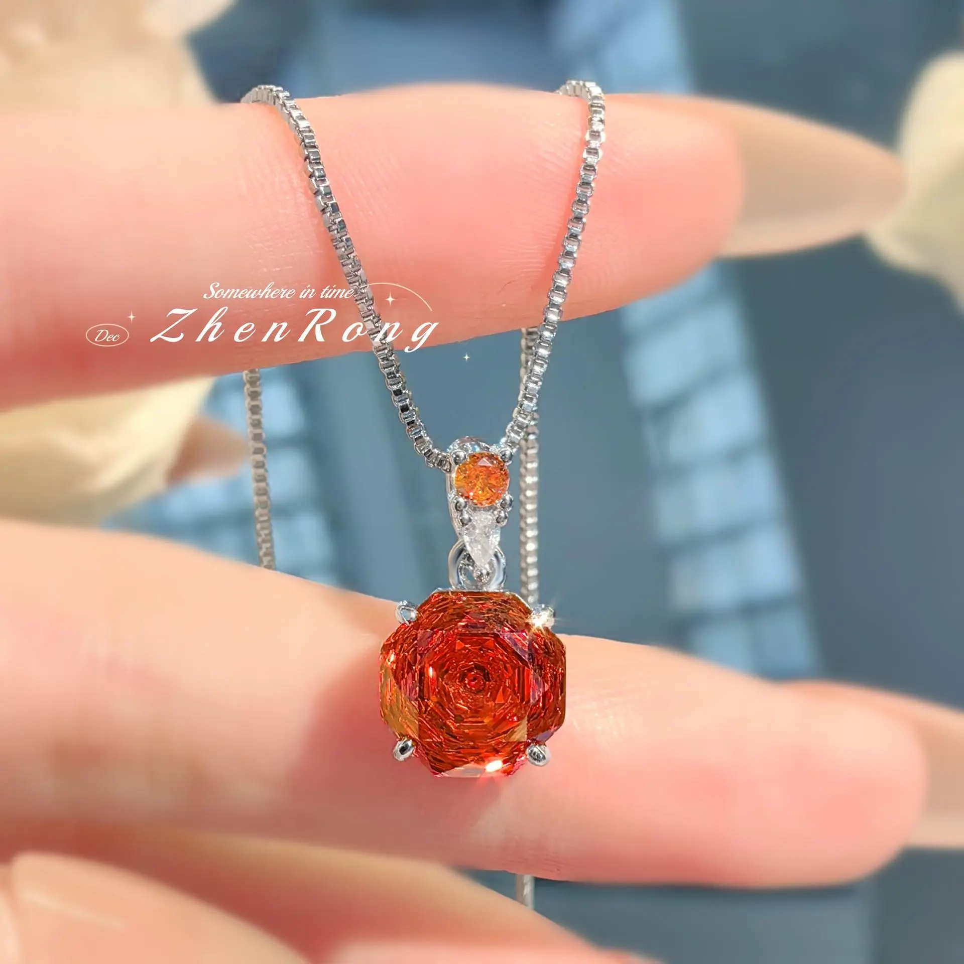 Chinese red pendant
